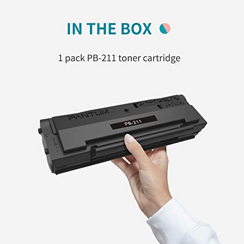 Pantum Pb-211 Black Toner Cartridge Compatible P2200, P2500W, P2502W, M6500Nw, M6550Nw, M6552Nw, M6600Nw, M6602Nw Series, Yeilds Up To 1600 Pages, (1 Pack) #TOP7