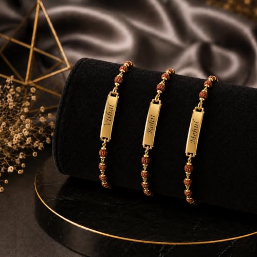 Image of Oblivion Bracelet for Men - Personalized Rakhi Bracelet, Engrave Name or Message for Special Occasion Raksha Bandhan for Brothers, Customized Stylish Adjustable Wrist Accessory