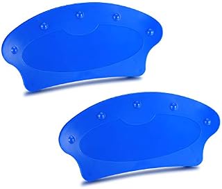 lzijun 2PCS Playing Cards holder, Hands Free Playing Card Storage Box, Blue Plastic Standing Fan Shaped Playing Card Holder