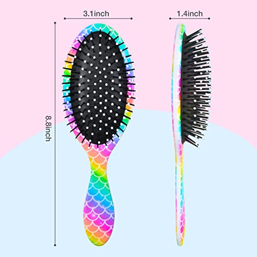 Ausletie Wet Hair Brush Detangling Brush For Kids Girls, Hair Brush For Girls Women, Wet Dry Brush Detangler For Thick Hair, Pain Free Comb For All Hair Types #TOP1