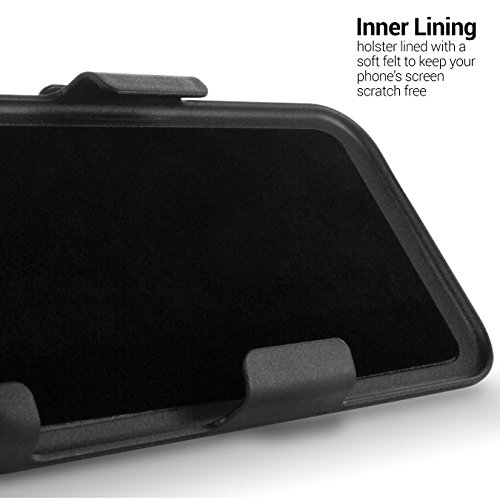 Coveron Galaxy Express 3 Case, [Explorer Series] Holster Hybrid Belt Clip Hard Phone Cover For Samsung Galaxy Express 3 Holster Case - Orange Neon #TOP6