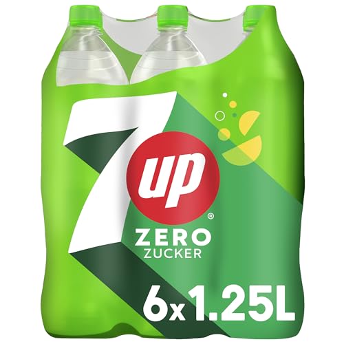 7UP Zero, Zuckerfreie Limonade mit Zitronen- und Limettengeschmack in Flaschen, EINWEG (6 x 1.25 l) 3