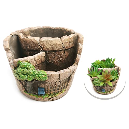 MOONZON Succulent Plant pots, 5.3' Succulent Plant Cactus Creative pots, Home, Office and Garden pots Decoration, Exquisite Valentine's Day, Christmas, Birthday Gifts