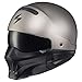 ScorpionEXO Covert Open Face Half Shell 3/4 Mode Motorcycle Helmet DOT Approved Solid EVO Adult Unisex (Titanium - Medium)