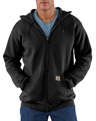 Carhartt Herren Zip Hooded Sweatshirt Sweatshirt, Black Blk, XL