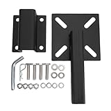 aqxreight Plaque de Montage de Treuil Universelle, Support de Treuil de Remorque Robuste pour Récepteurs de 2 Pouces avec Plaque de Serrage Polyvalente
