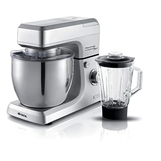 Ariete 1598/1 Robot de Cocina Gourmet con Jarra de Vidrio 1.5 L Pastamatic, 1200 W, Plata