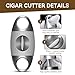 Cigarmoon V Cut Cigar Cutter,Stainless Steel Cigar Cutter,60 Ring Gauge Sharp Clean Cut,Cigar Accessories for Cigar Enthusiasts (Yellow)