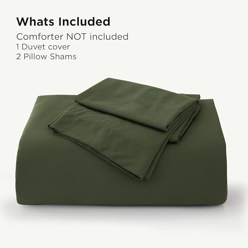 Image of Bedsure PureWoven Cooling Duvet Cover, Ideal for Hot Sleepers, Queen Size