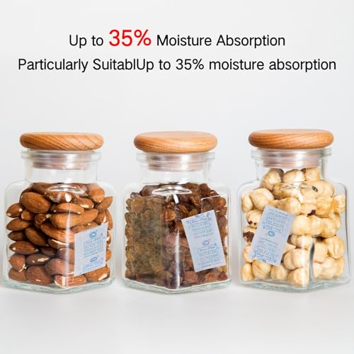 5g x 60 Pack Silicagel Beutel, Trockenmittel für Lebensmittel, Trockenmittel Silica Gel, Silica Beutel, Silica Gel Packets, Silica Kugeln die Täglichen Erfordernisse, Essen, Kleidung, Lebensmittel