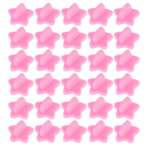 KALLORY 200Pcs Star Rubber Pin Backs Durable Butterfly Clutch Replacement for Hat Badge Brooches Easy to Install Enamel Pin Backs for DIY Jewelry Making Accessories