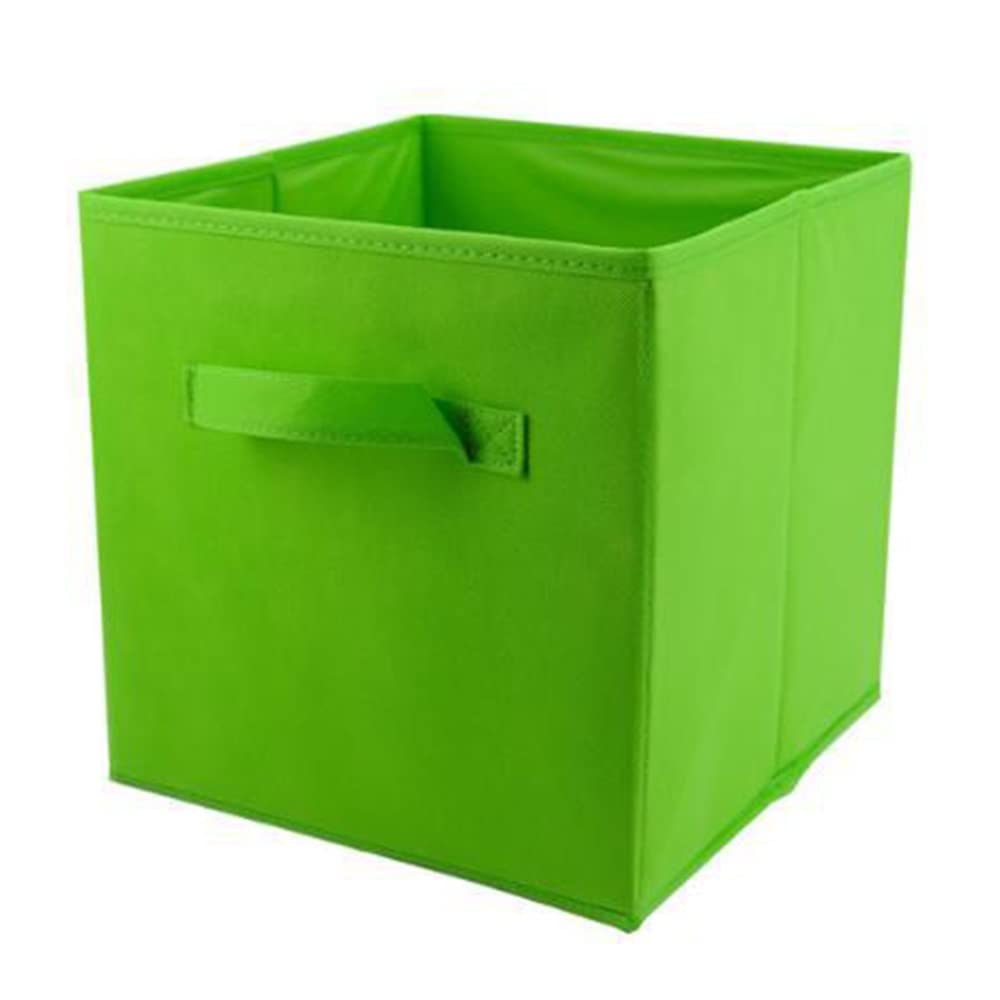ETRGFTHU Clothes Storage Box Household Non-woven Storage Box Large Capacity Foldable Under-bed Sundries Storage Basket Odorless(Green)