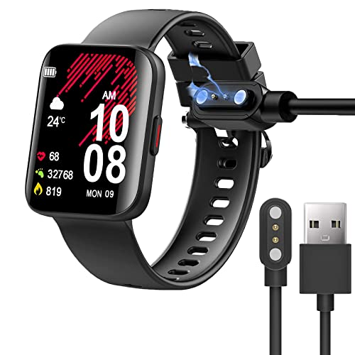 Cavo di ricarica compatibile con Kuizil K21 Smartwatch da cavo caricatore per smartwatch K21 1.69 pollici nero