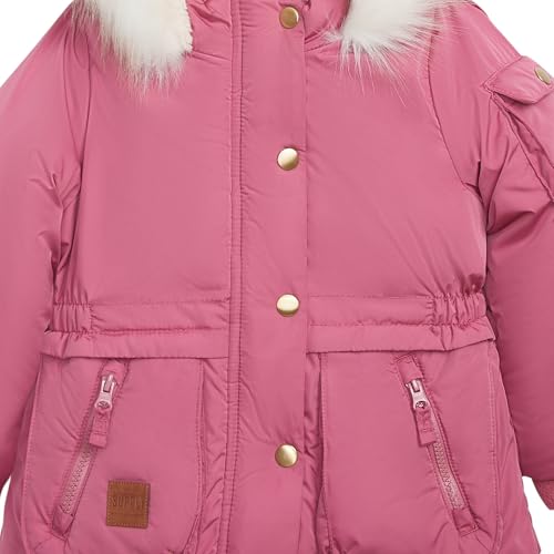 Image of LONDON FOG Girls' Heavyweight Utility Parka With Cozy Trim Hood