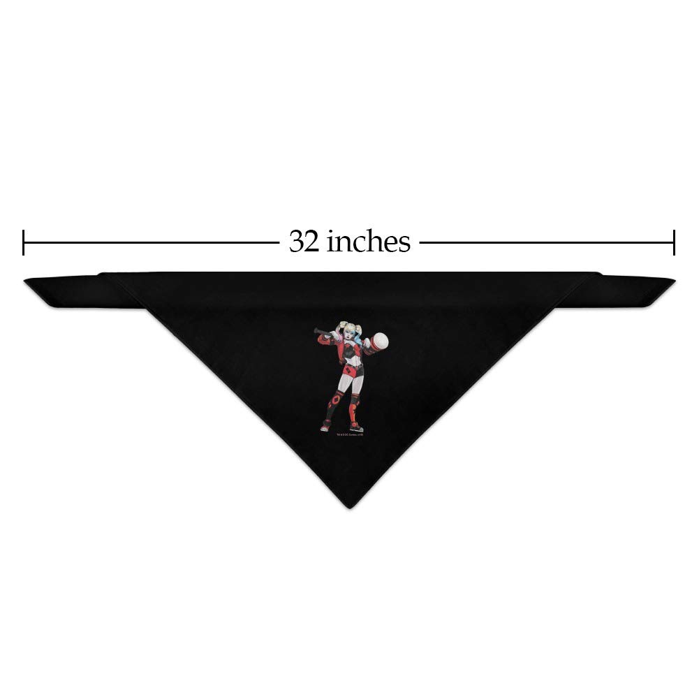 GRAPHICS & MORE Harley Quinn Hundehalstuch – Baumwoll-Polyester, Ca. 53x53 Cm