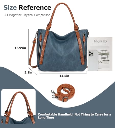 Bolso Tote Vintage Slouchy para Mujer miniatura 5