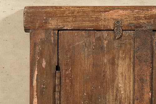 Biscottini Innentür Fenster L 48,5 x T 6,5 x H 58,5 cm - Holztür - Türen für Innen und Außen - Wohnkultur