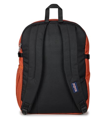 Image of JanSport Main Campus Backpack - Travel or Work Backpack with 15-Inch Laptop Sleeve and Dual Water Bottle Pockets, Dune Red