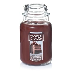 Yankee Candle Chocolate Layer Cake Scented Classic 22oz Large Jar Single Wick Candle Over 110 Hours of Burn Time