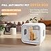 PvEvTv Automatic Pet Dryer Box for Cats and Small Dogs,Ultra Quiet Dog Hair Dryer 71L Capacity with Smart Temperature Control and 360 Drying (White-APP)