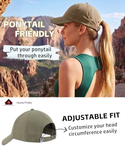Image of Home Prefer Reflective Water Repellent Quick Dry Airy UPF50+ Sun Hat for Men Women Outdoor Sports Baseball Caps Unisex