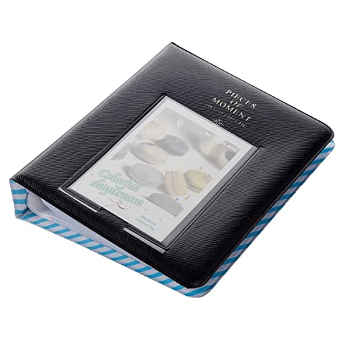 Image of ZENKO 64-Pocket Album + 5 Magnetic Frames fits Fujifilm Instax Film Roll Mini Camera (12, 11, 9, 8, 40, Evo, Liplay), Mini Link Printer, Polaroid Snap Touch, Z2300 Mint Instant Cameras (Black)