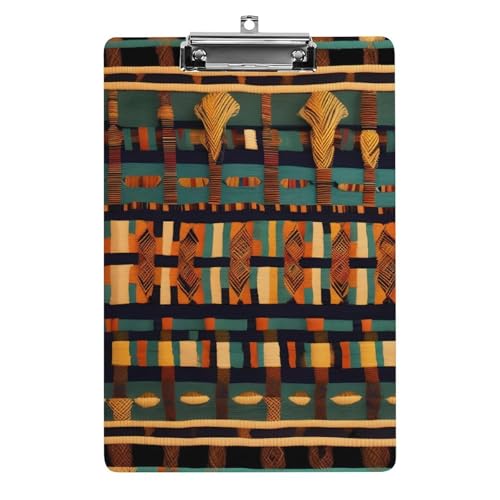 Porte-bloc africain tissé A4 durable grande capacité porte-document maison