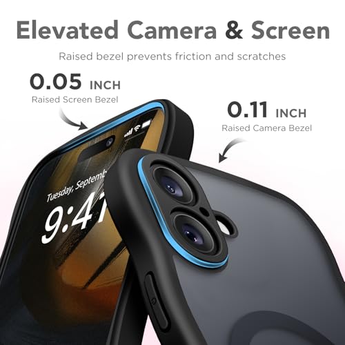CAPRARO for iPhone 16 Plus Case for Women, Compatible with MagSafe Black by CAPRARO - Used condition - Image 6