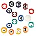 Mini Billiard Ball Children Pool Table Billiard Ball Toy Billiard Table Accesssory, 16PCS 2.5cm/0.98inch Mini Pool Table Ball Accesssories, Solid Resin Billiard Ball Billiard