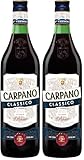 Carpano Classico Vermouth 16% vol. (1 x 0,75l) | Roter Wermut aus Italien | Perfekt auf Eis oder in Cocktails (Packung mit 2)