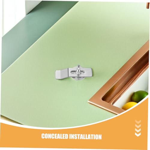 Kit clips fixation évier sous plan contre affaissement supports stables x20