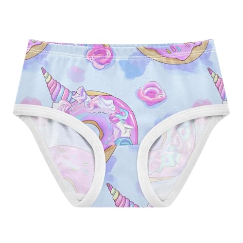 Wusikd Unicorn Girls' Underwear Cotton Donut Girls Briefs Soft Toddler Underwear 2T