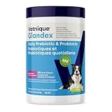 Glandex by Vetnique Daily Probiotics for Dogs with Prebiotics for Optimal Gut Health & Immune Support with Digestive Enzymes & Fiber All Natural Bacon Flavor Soft Chews (120ct Chews)