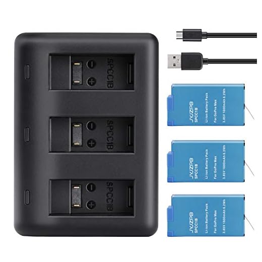 3-Pack Rechargeable Batteries for GoPro MAX