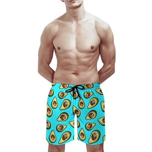 Custom Faces Print Men's Swim Trunks Personalized Beach Board Shorts Summer Surf Quick Dry Swimsuit Swim Shorts4