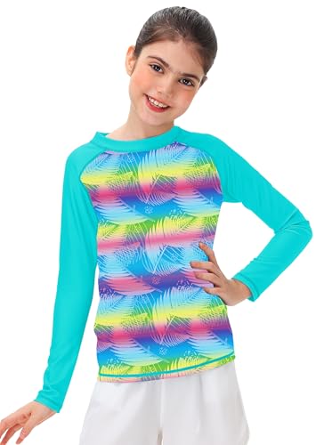 Image of Remimi Unisex Kids Rash Guard Long Sleeve SPF 50+ Tie Dye Sun Shirt 3-12 Years