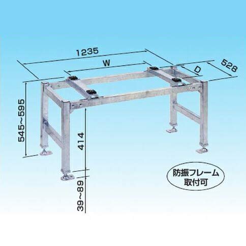 Amazon.co.jp: オーケー器材 K-KHZ1 55G高置台 角パイプシリーズ 高さ