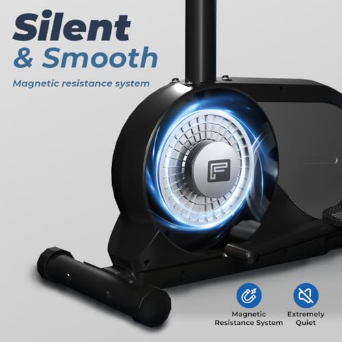 Image of Flexnest Flextrainer EZ Smart Bluetooth Enabled Elliptical Cross Trainer with in-Built Display, 6Kg Steel Flywheel, Max Weight: 120kg for Home Gym Workout - Silver