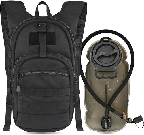 MARCHWAY Tactical Molle Hydration Pack with Water Bladder
