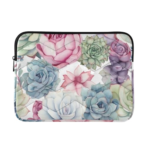 Funda para laptop 13-14 pulgadas con diseño floral multicolor