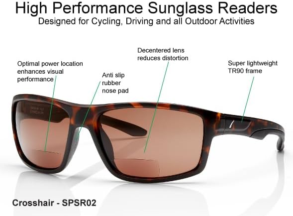 Miniatura 4 de SAV Crosshair Bifocal Unisex Sunglass Reading Glasses