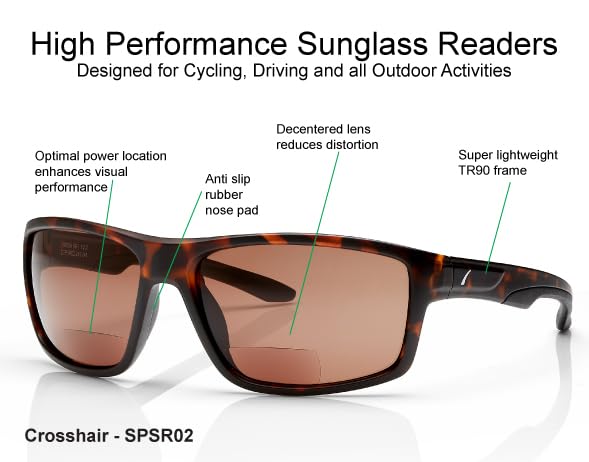 SAV Crosshair Bifocal Unisex Sunglass Reading Glasses4