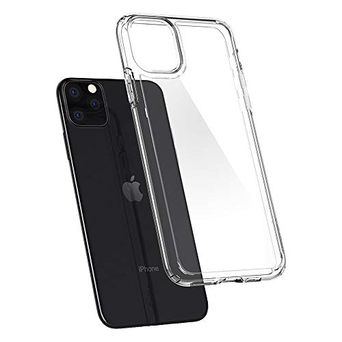 Image of Spigen Ultra Hybrid Back Cover Case for iPhone 11 Pro, Clear Transparent, Durable Hybrid Structure - PC+TPU | Crystal Clear