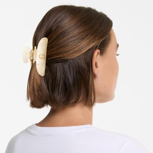 Image of Acrylic Letter Hair Clips for Women - Birthday Gifts Monogram Hair Claw Alphabet Large Hair Clip, Mother's Day Fashion Glitter Claw Clips Elegant And Durable Hair Accessory, Letter G