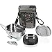 Taruor Fiambrera Mini Estufa Plegable Combo Set Set de Camping de Acero para Acampar Pesca Senderismo Mochilero Montañismo