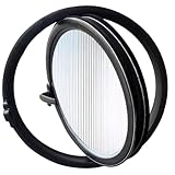 HEFJIAYCIQ Ventana Redonda Giratoria Con Vidrio Templado, Ventanas De Cobertizo De Aleación De Aluminio Giratorias 360, Para Baño, Cocina, Casa De Juegos,Black 1,30cm/11.8in
