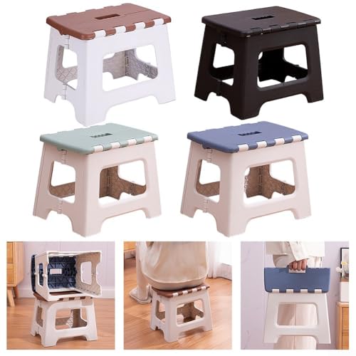 Silla plegable compacta estética que ofrece practicidad para todas tus necesidades de altura de forma segura (verde)