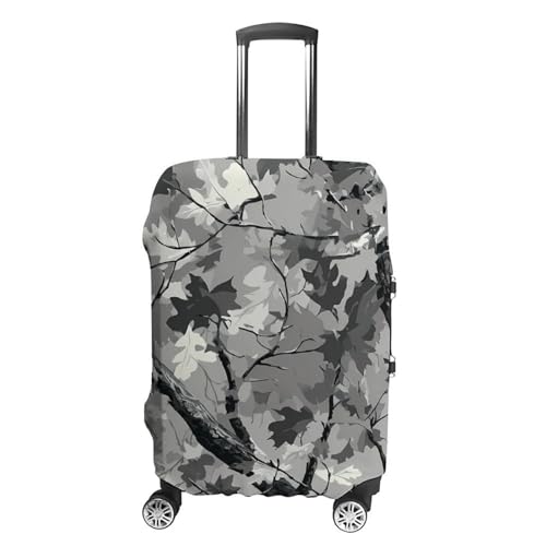Camouflage Leaves Tree Branches Luggage Covers Washable Travel Suitcase Cover Elastic Baggage Protector