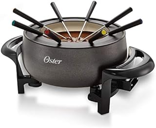 Oster Fondue Pot | Titanium Infused DuraCeramic Fondue Maker, Black