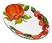 Lashuma Ovaler Keramikteller tief 20x14 cm, Obstschüssel Motiv: Tomate Tomate, Fruchtschale klein